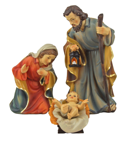 Stimmungsvolle Weihnachtskrippe Reichenschwand - inkl. 12 tlg. Figurensatz K 007 Maße: Krippe ca. 80 x 40 x 36 cm